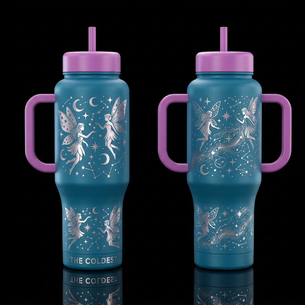 Celestial Fairy water bottle design