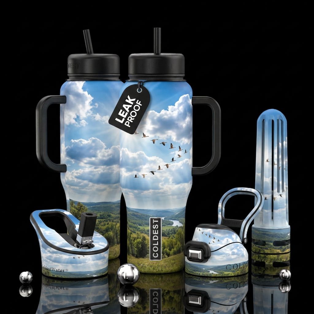 Sun rays water bottle design