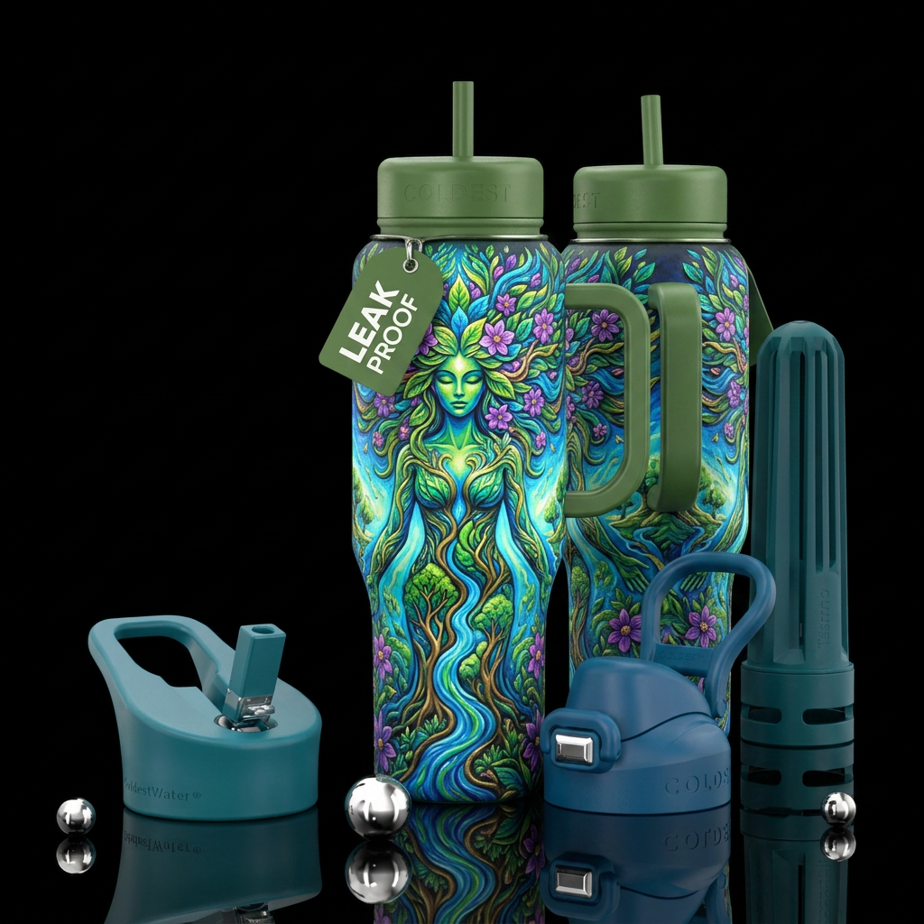Mother Nature water bottle design