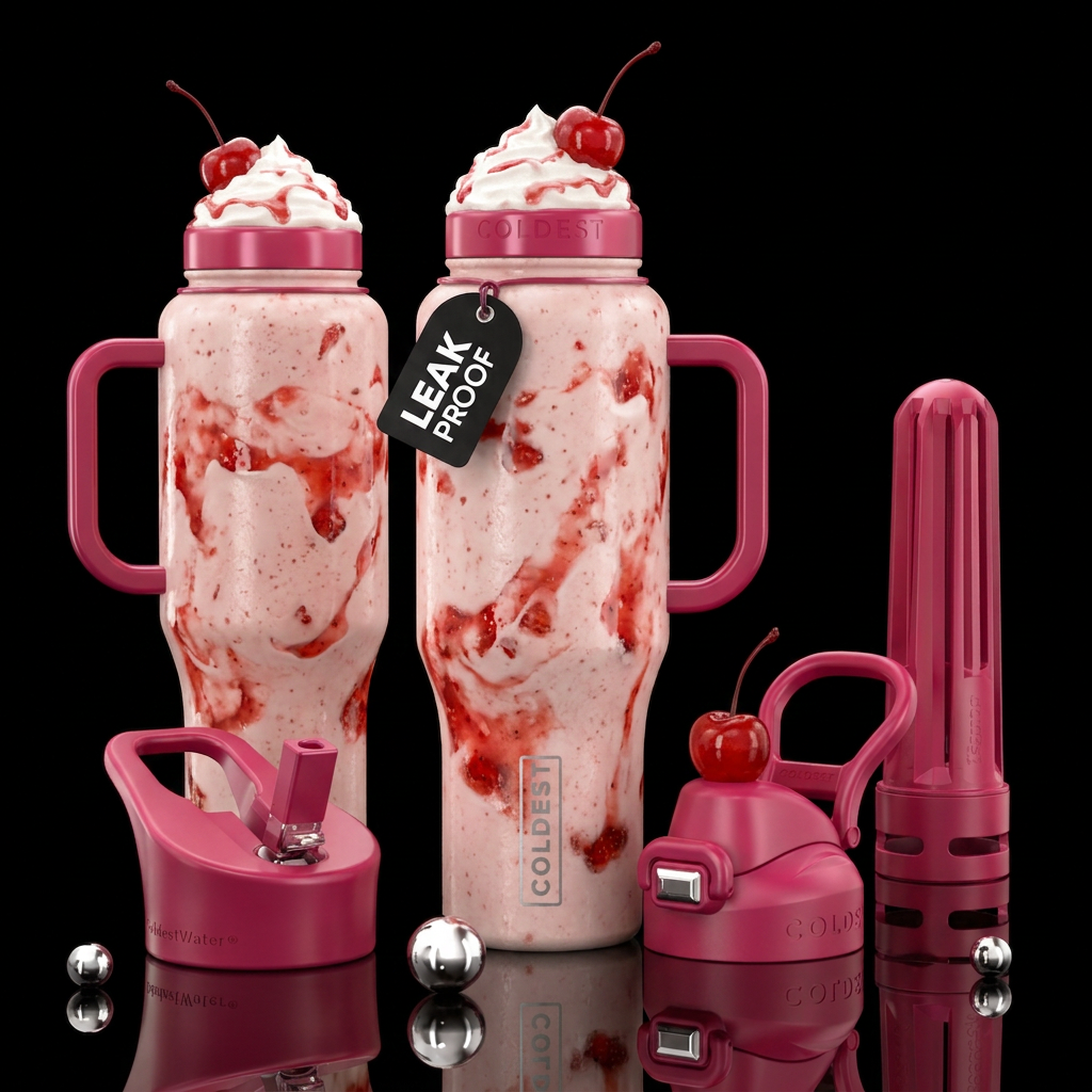 Milk shake water bottle design
