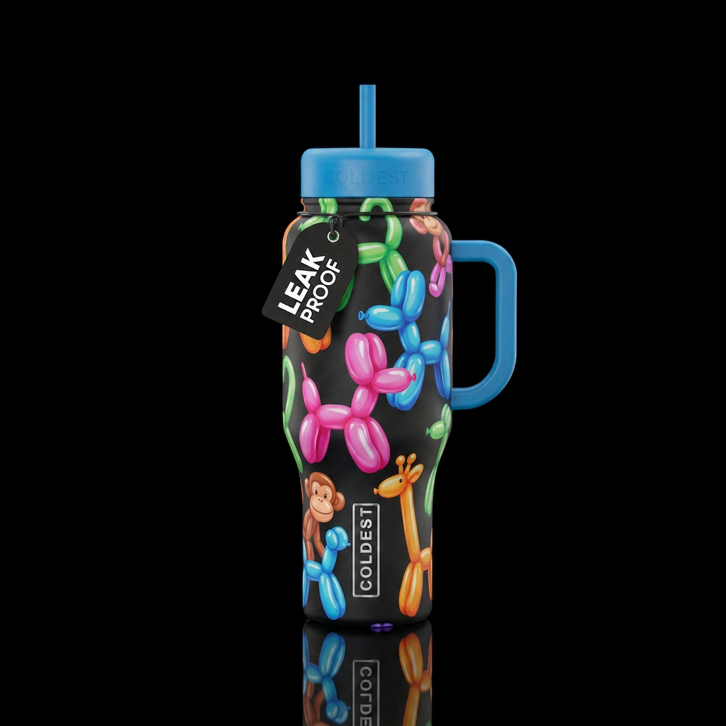 Balloon animals water bottle design