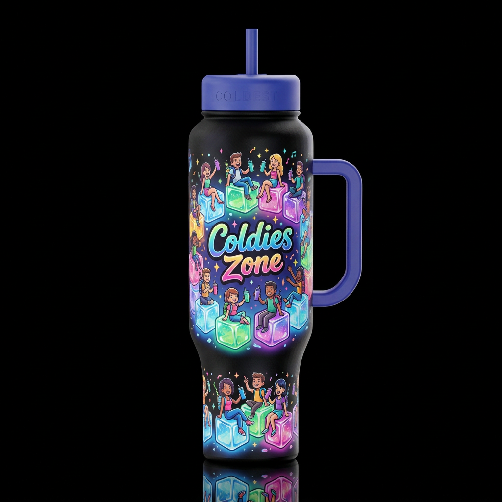 Coldies Zone water bottle design