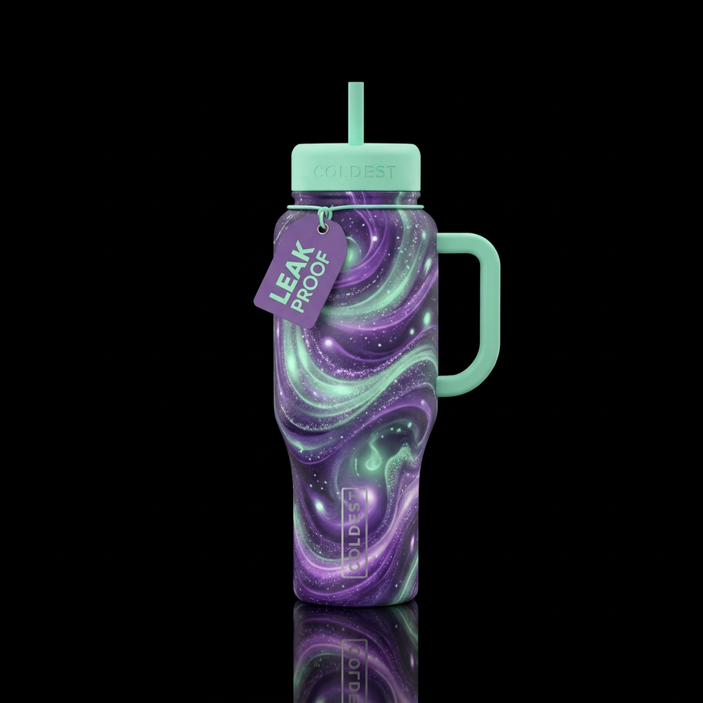 Galaxy water bottle design