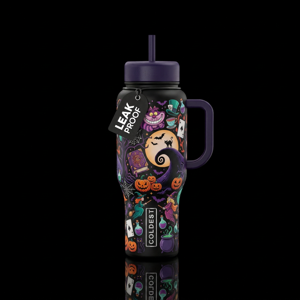 Alice in Hocus Pocus water bottle design