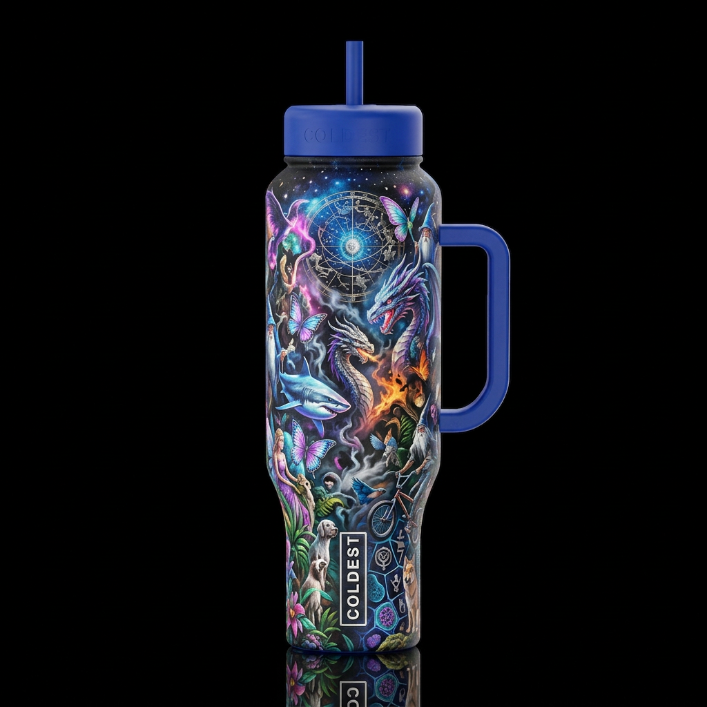 All Fantasy water bottle design