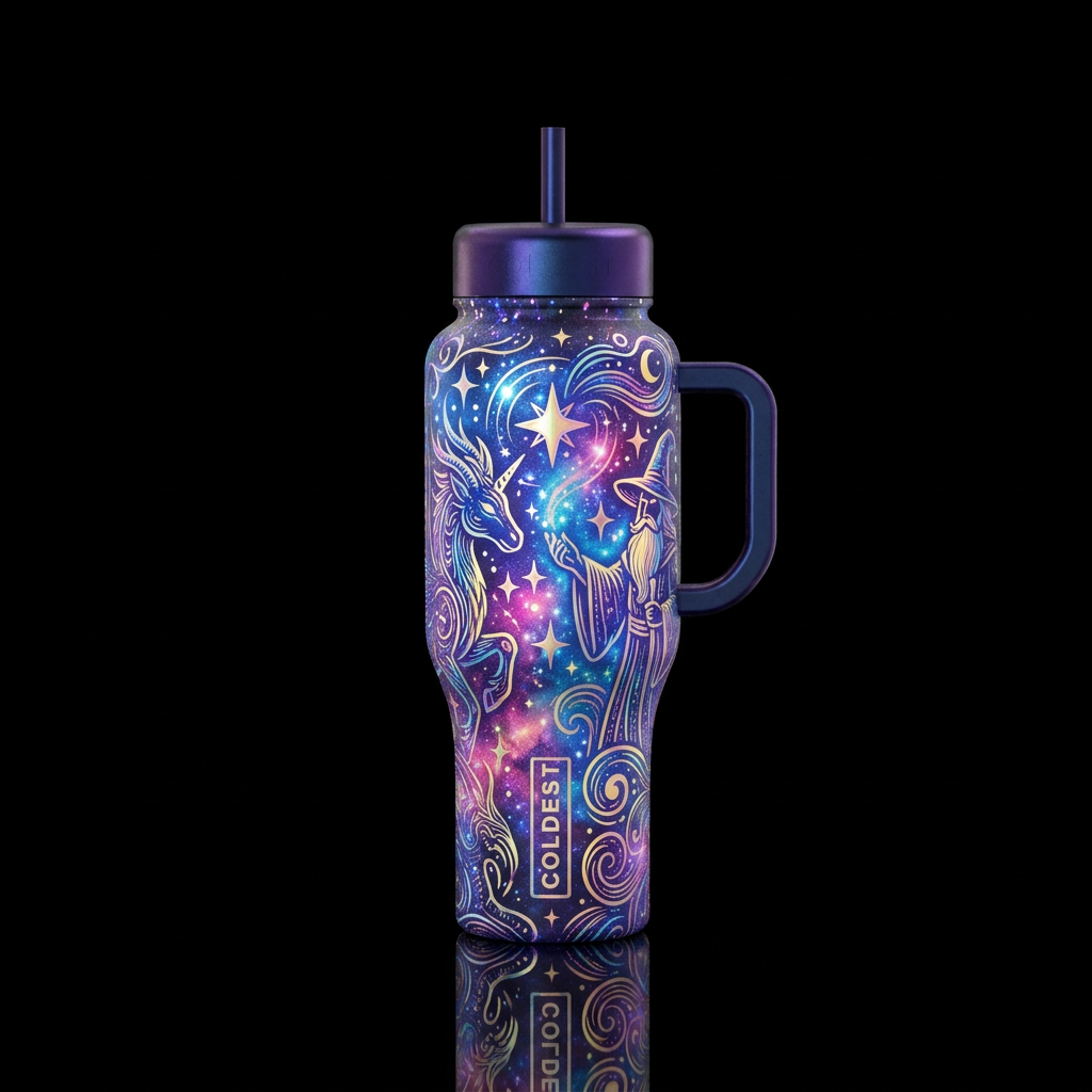 Whimsical water bottle design