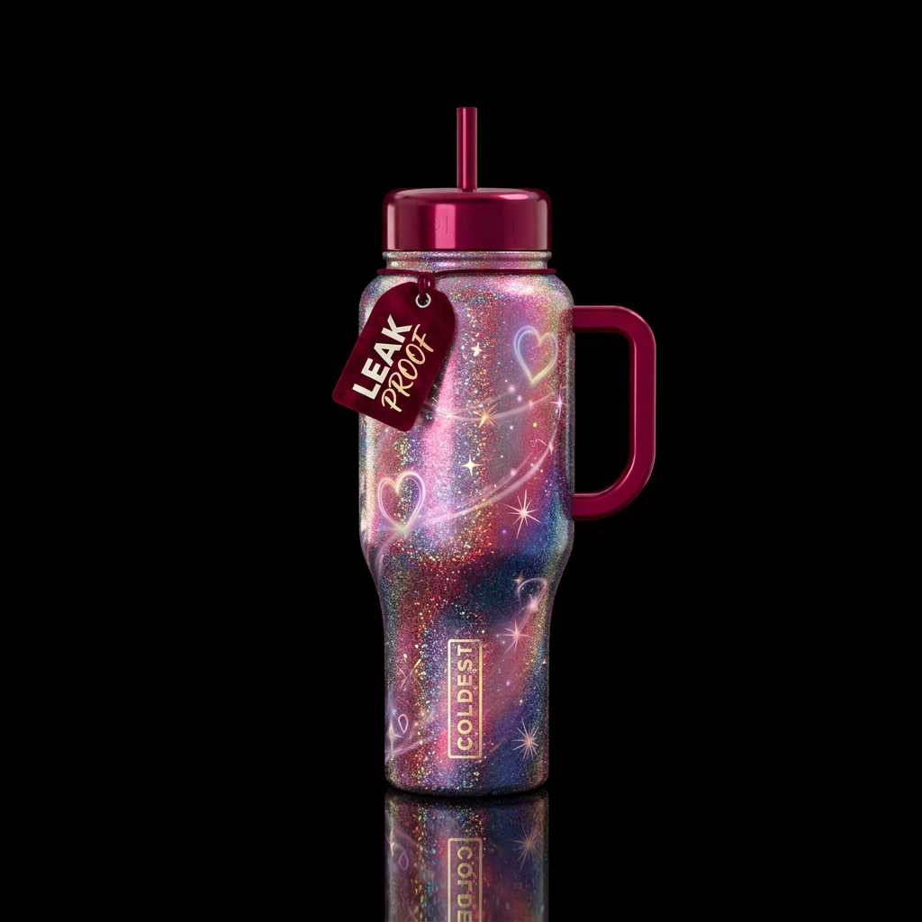 Valentine water bottle design