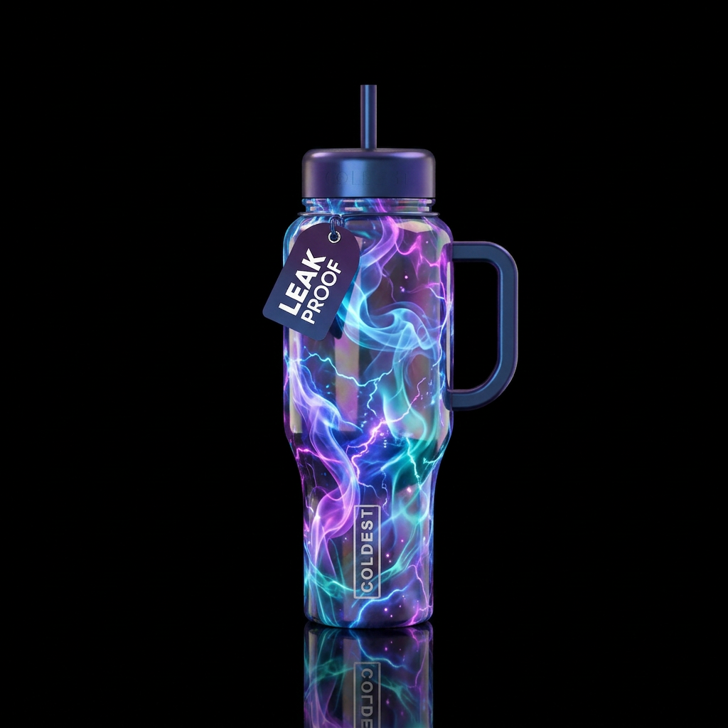 Electrifying water bottle design