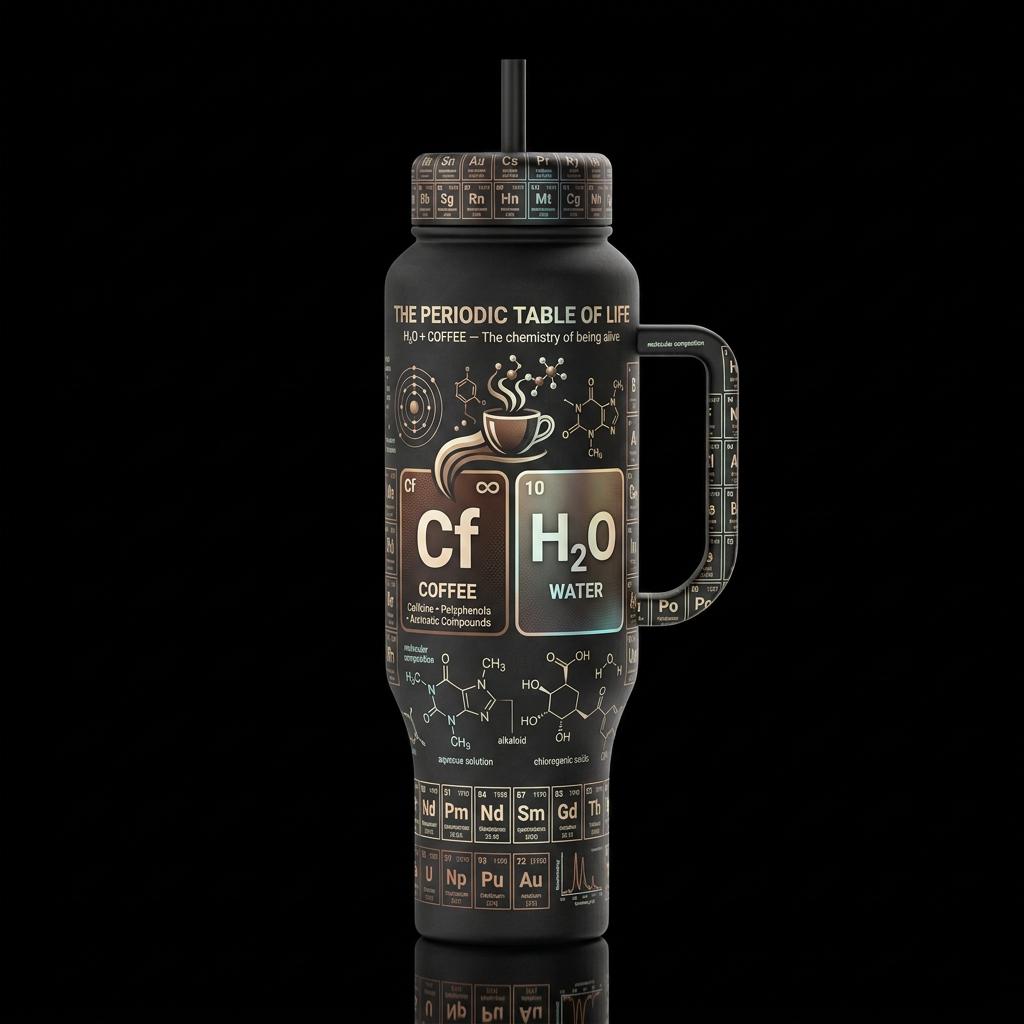 Coffee=Life water bottle design