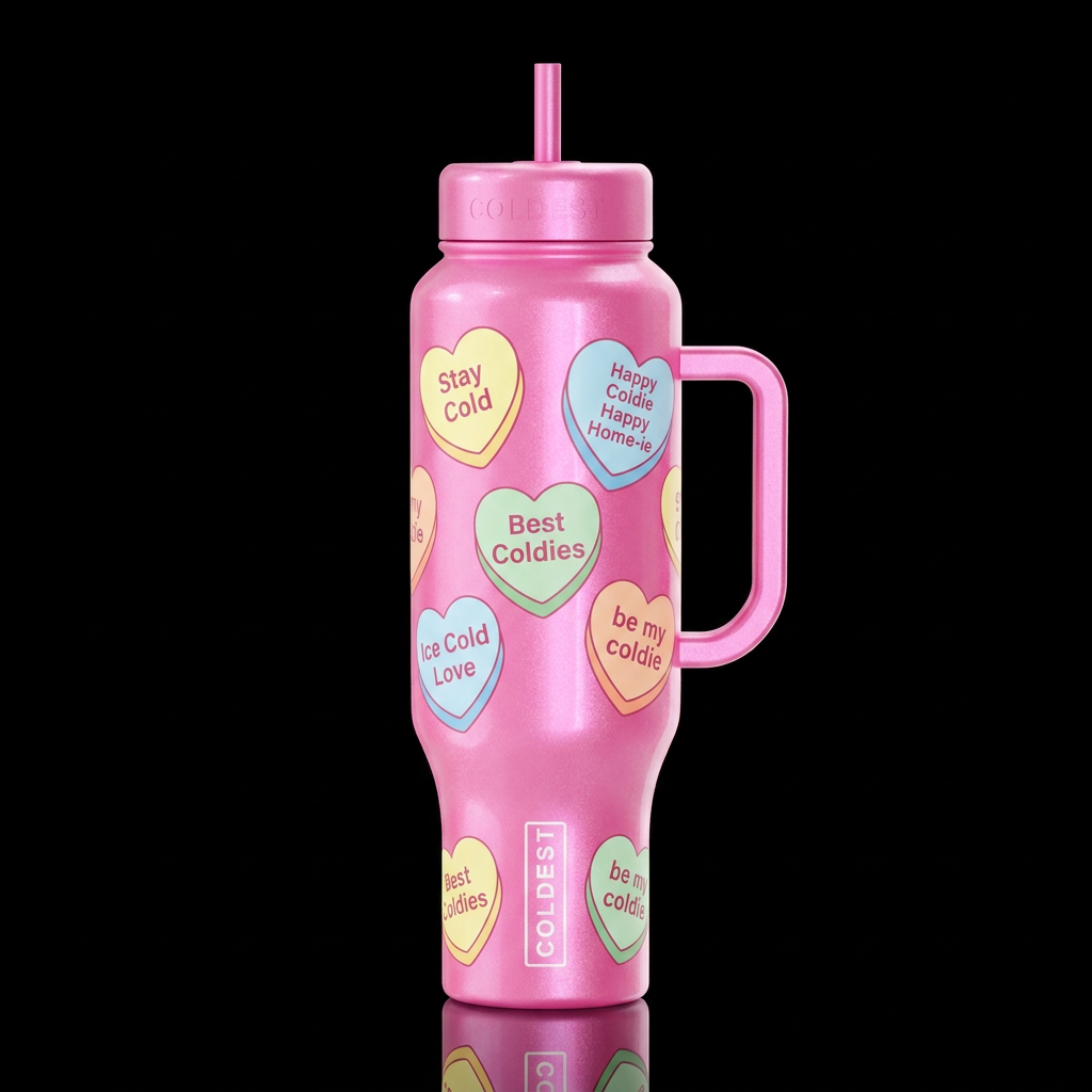 Coldie Conversations water bottle design