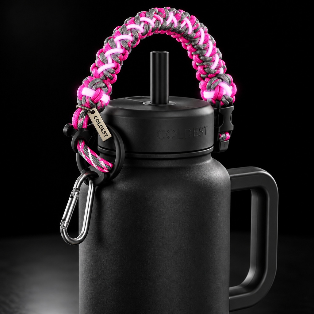 Pink Party water bottle design