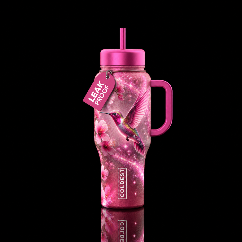 Hummingbird water bottle design