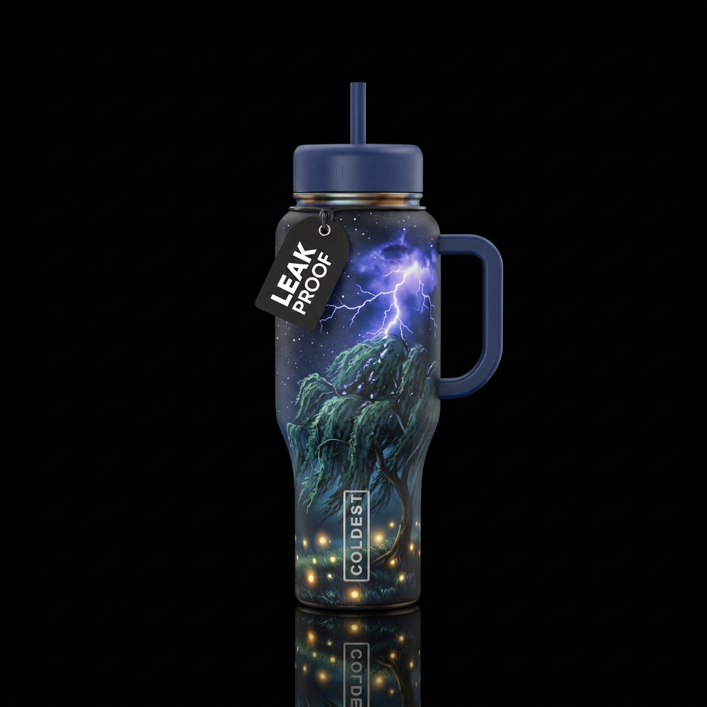coloring, heat patination, or temper coloring at n... water bottle design