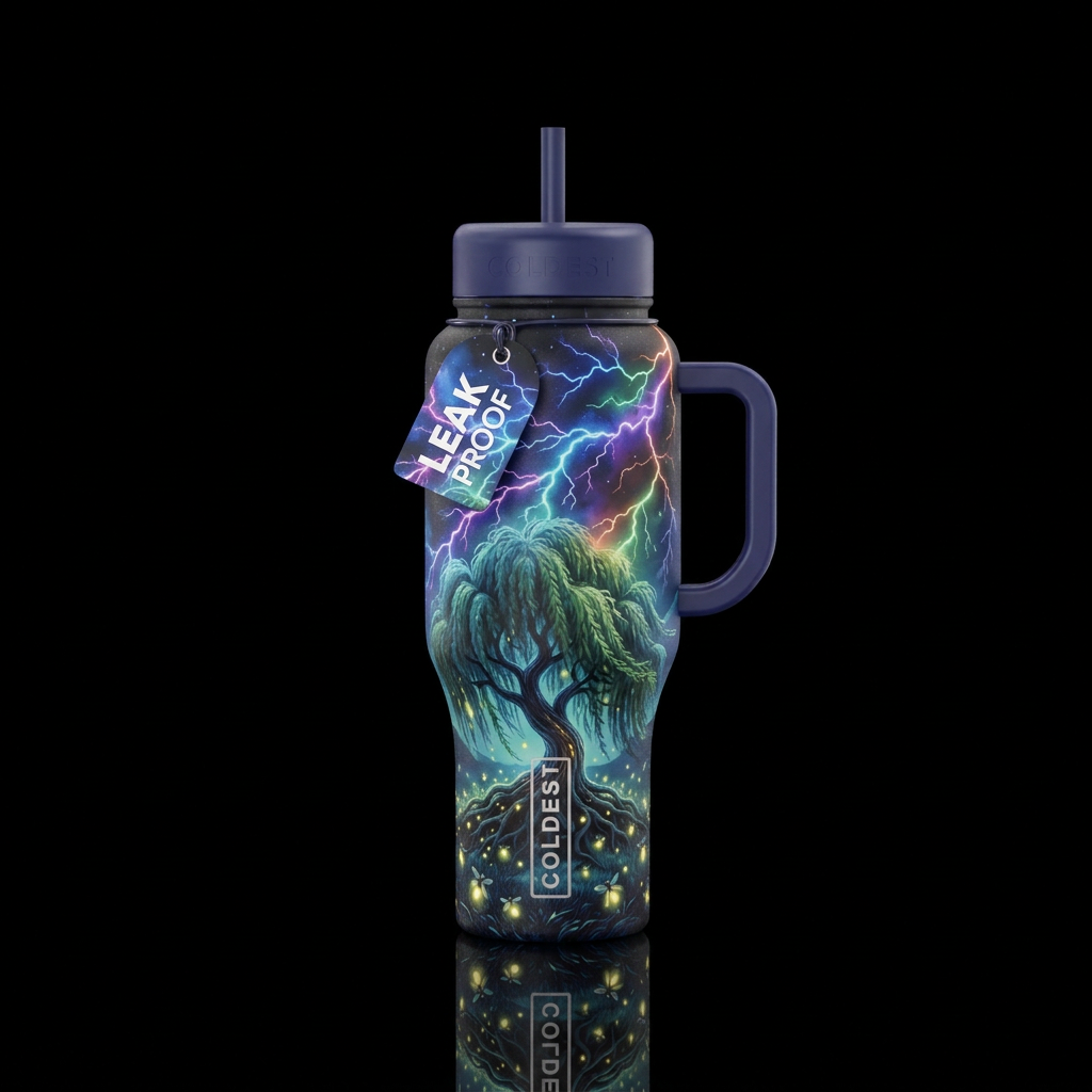 coloring, heat patination, or temper coloring at n... water bottle design
