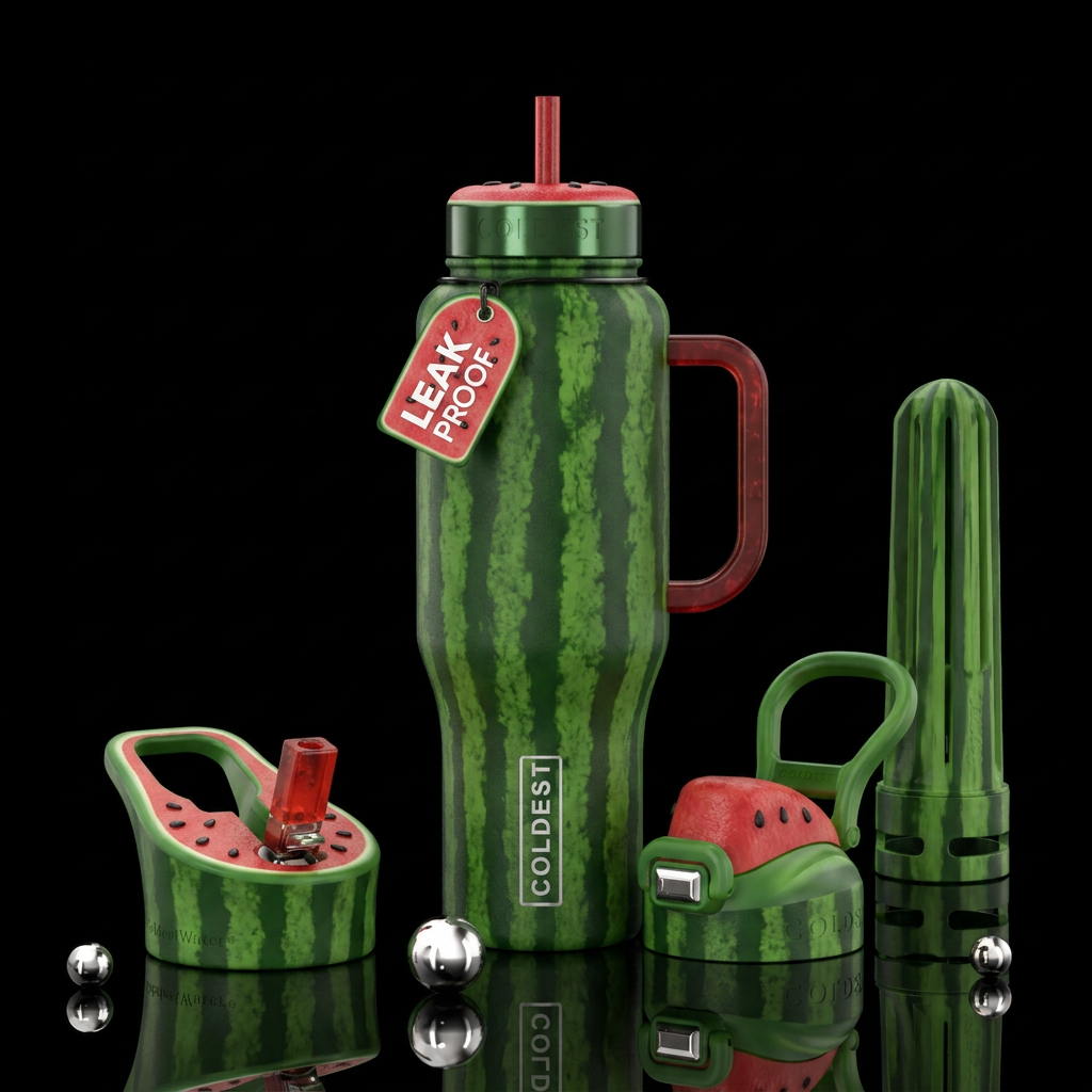 Watermelon water bottle design