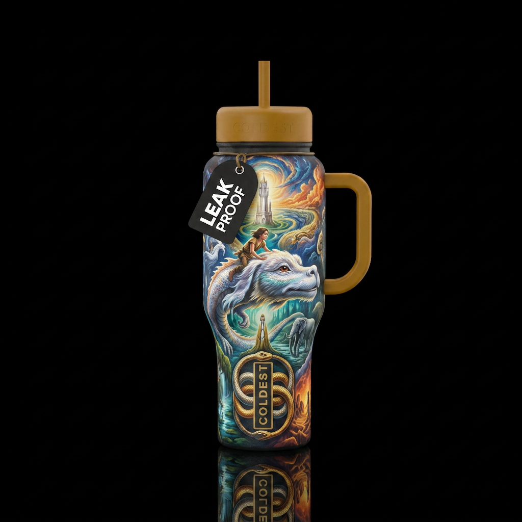 The Neverending story water bottle design
