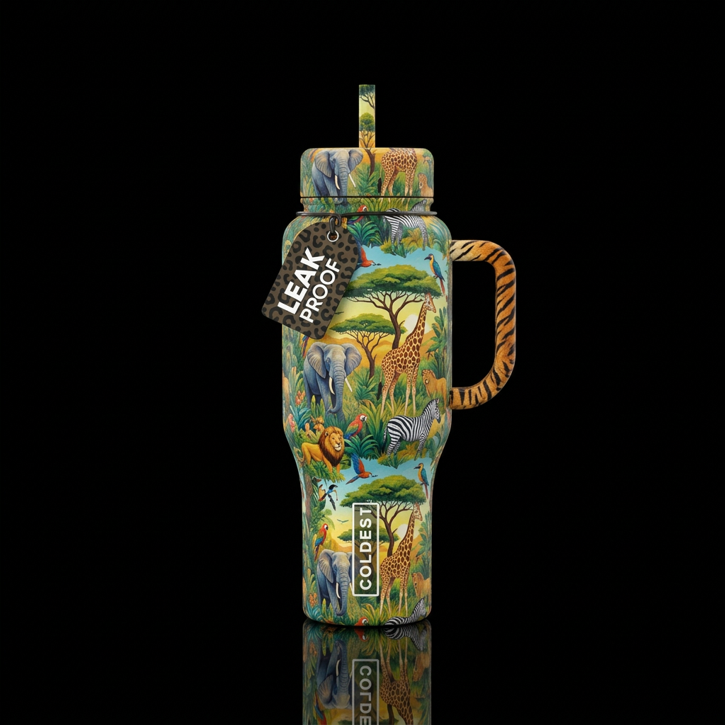 Safari water bottle design