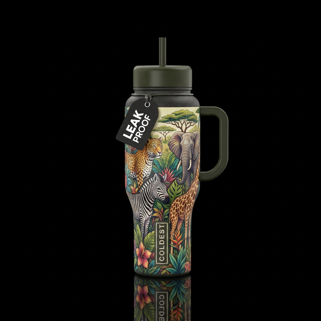 Safari water bottle design