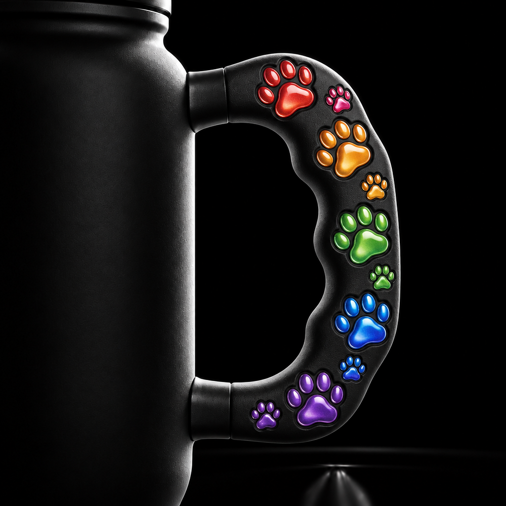 Puppys paws 1 water bottle design