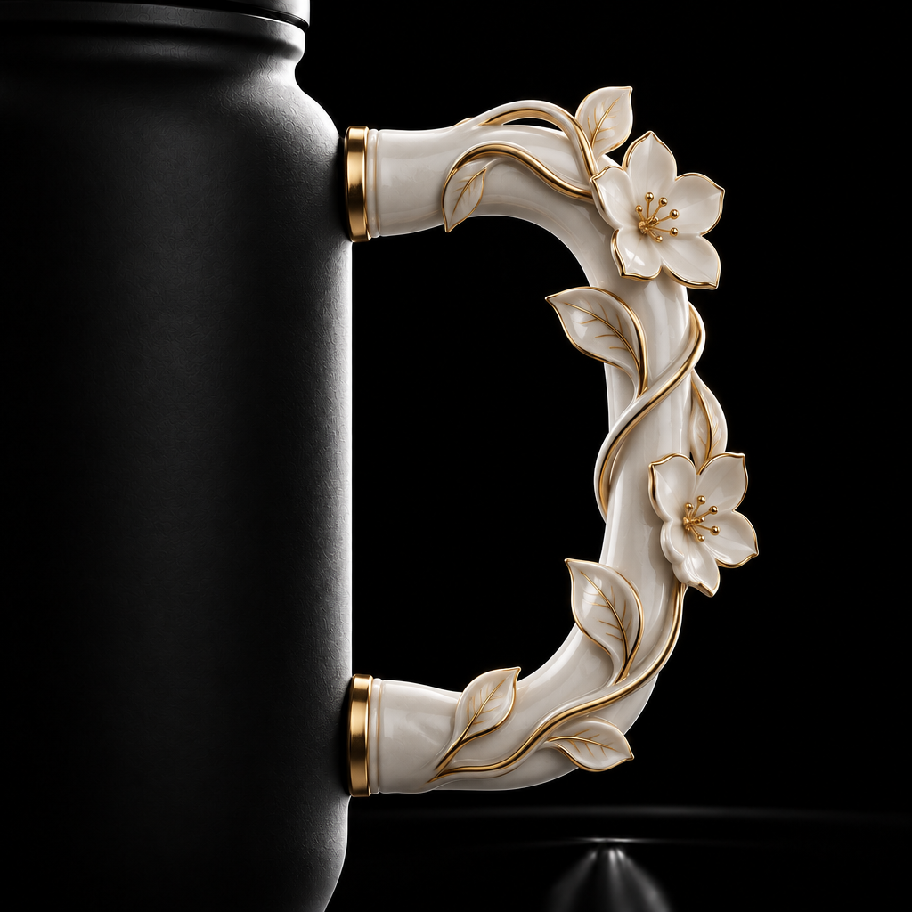 Floral 1 water bottle design