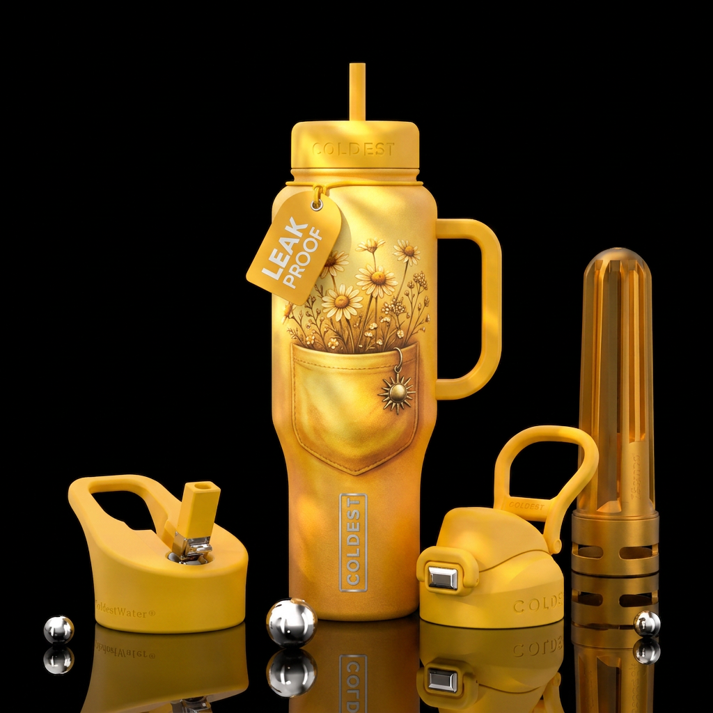 Pocket full of sunshine water bottle design