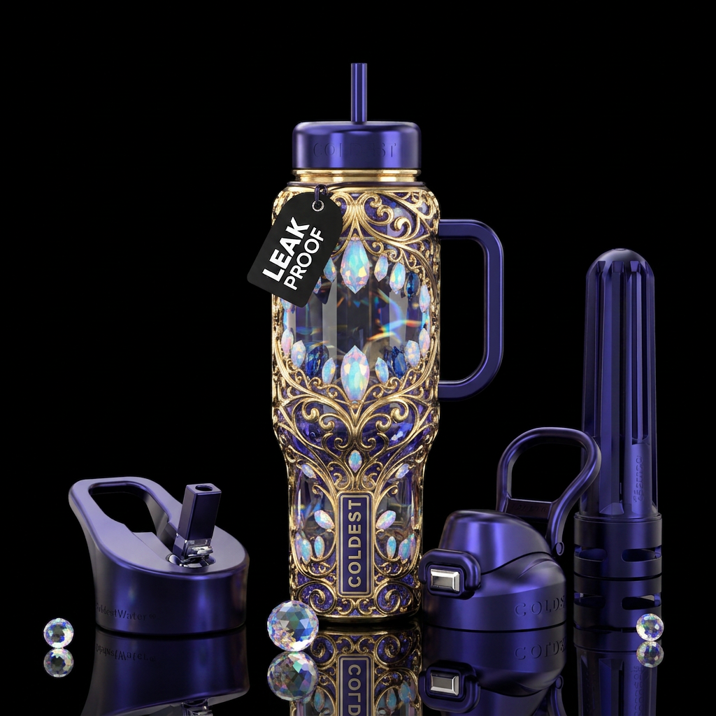 Crystal ball fusion water bottle design