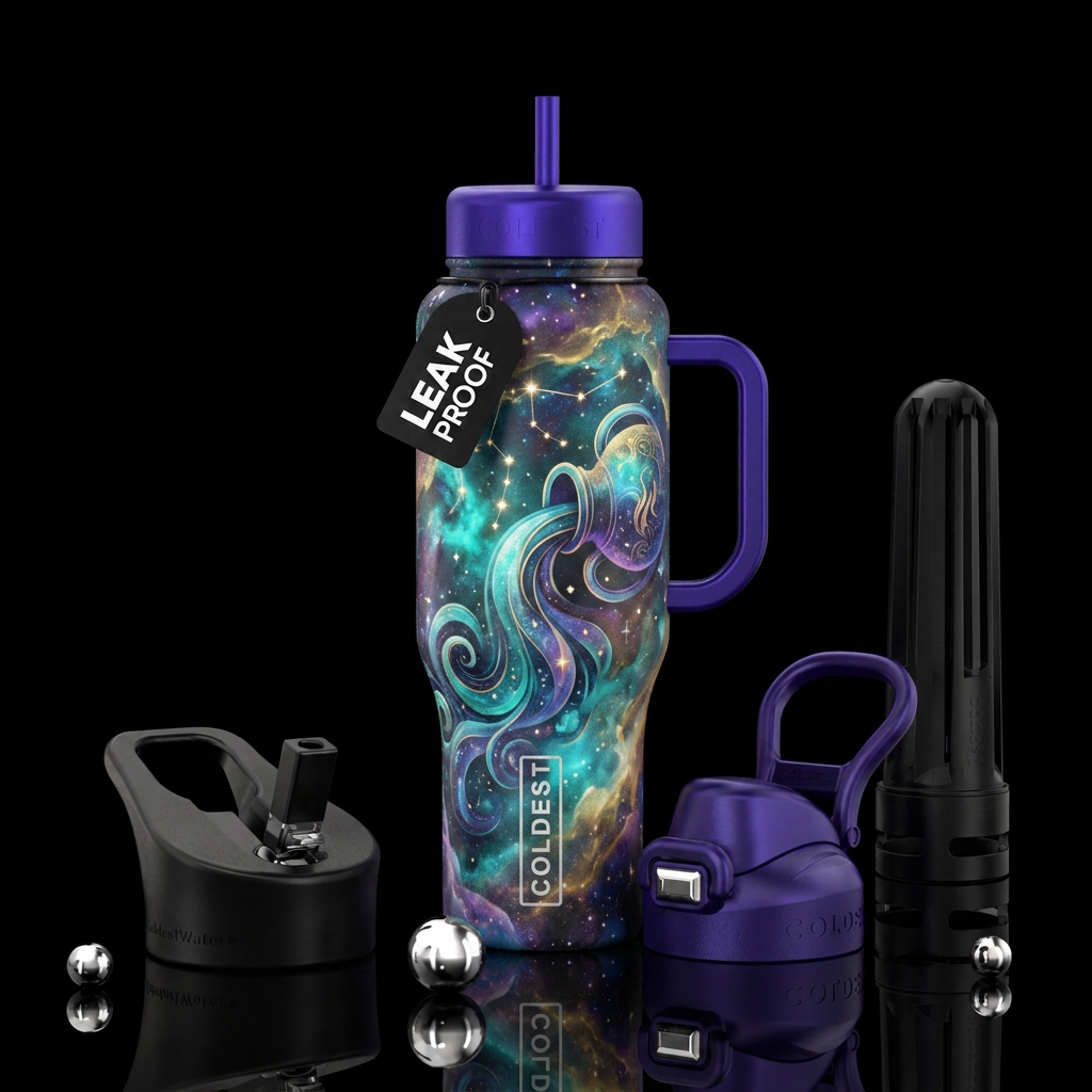 Age of Aquarius water bottle design