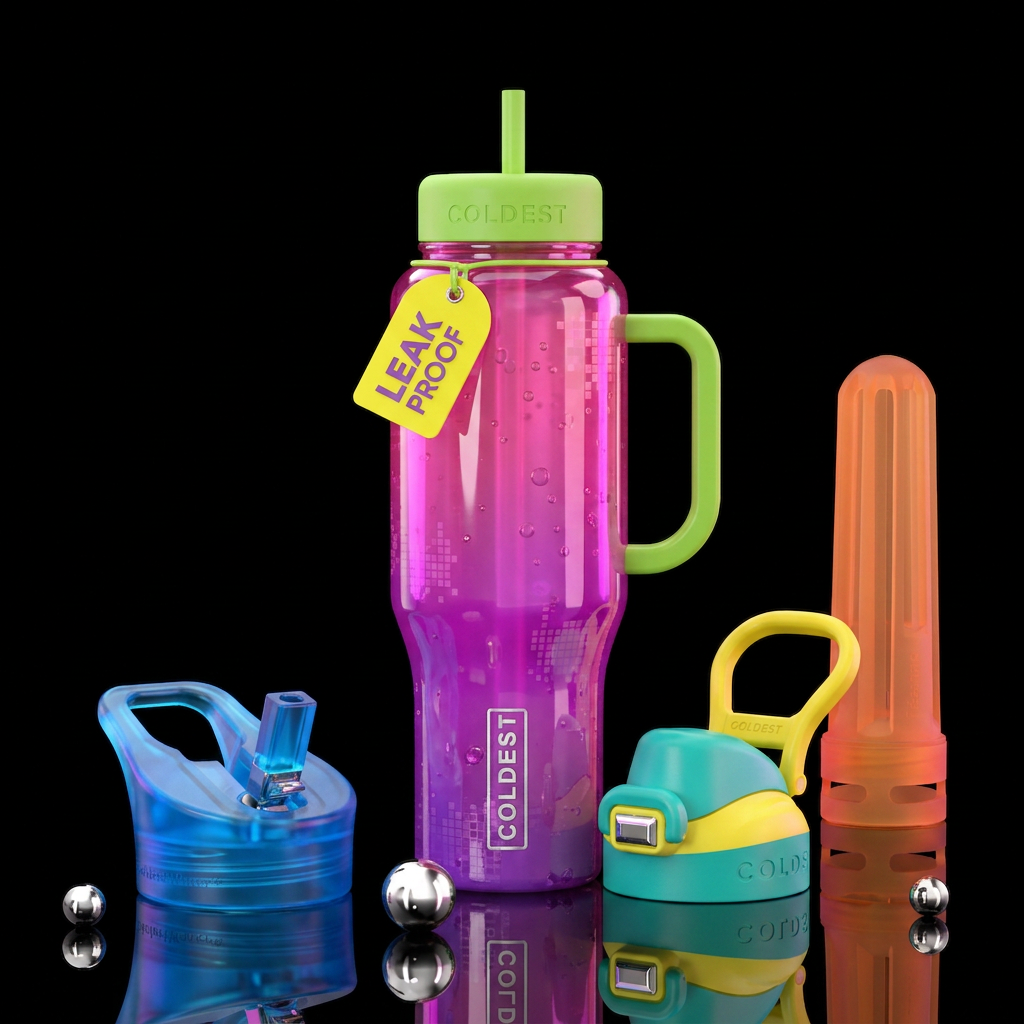 2000s aesthetic water bottle design