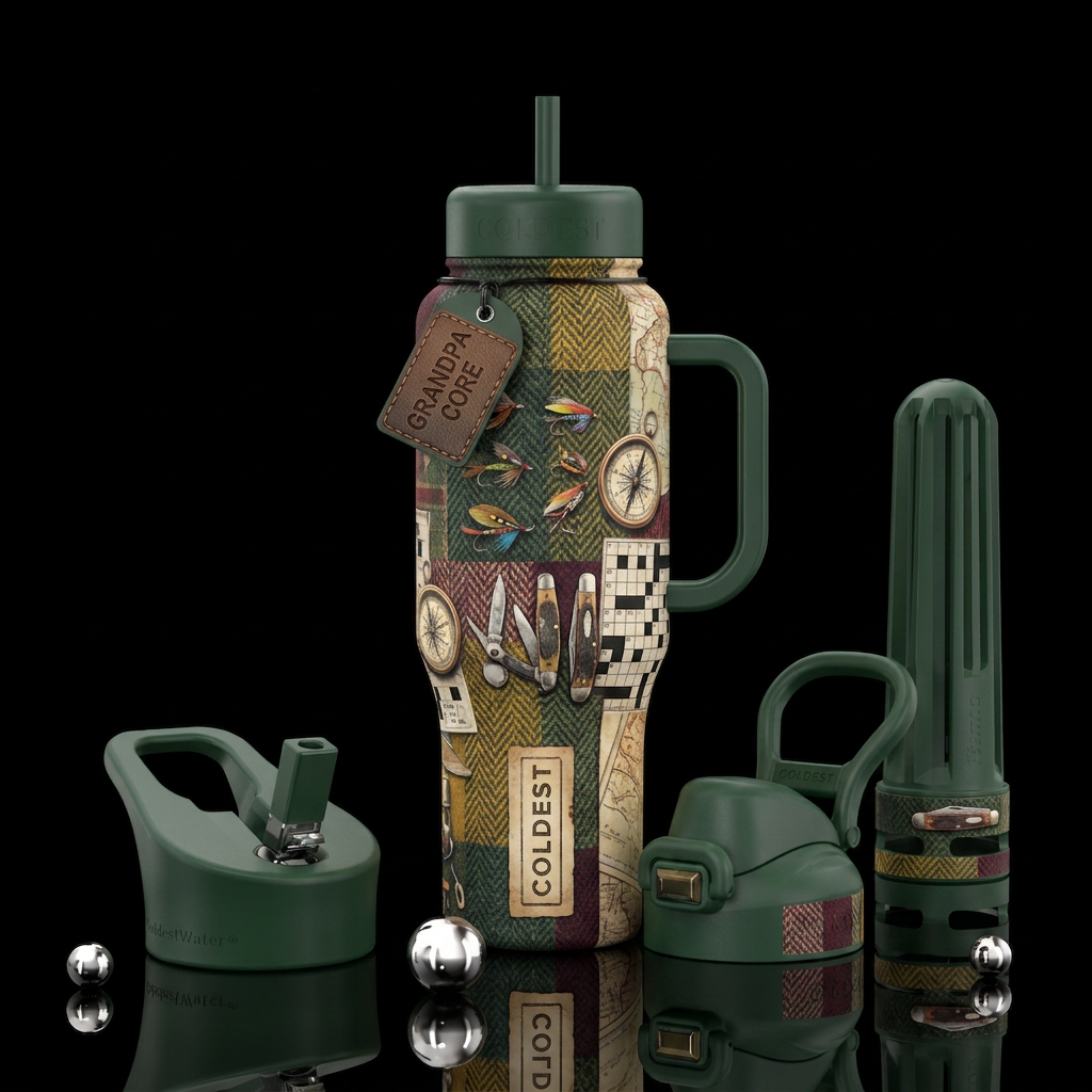 grandpa core water bottle design