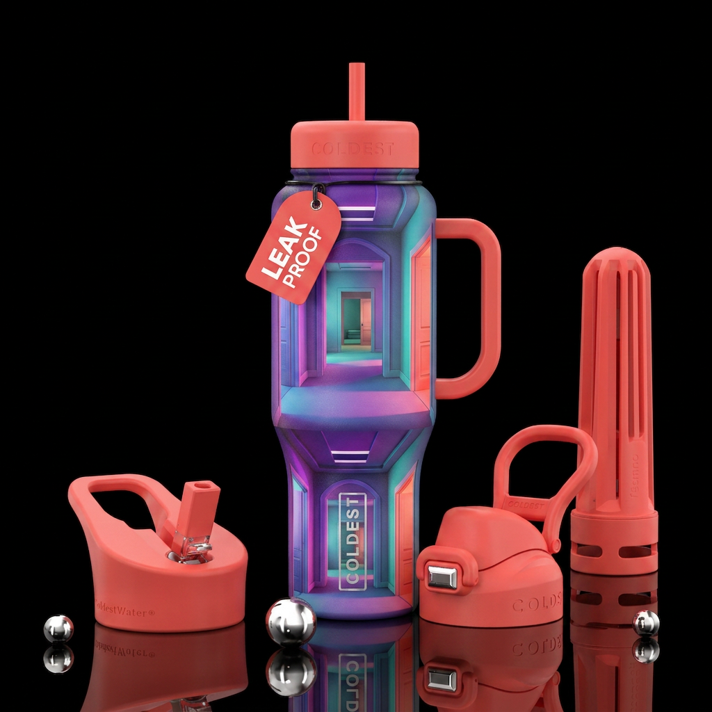 Liminal space water bottle design