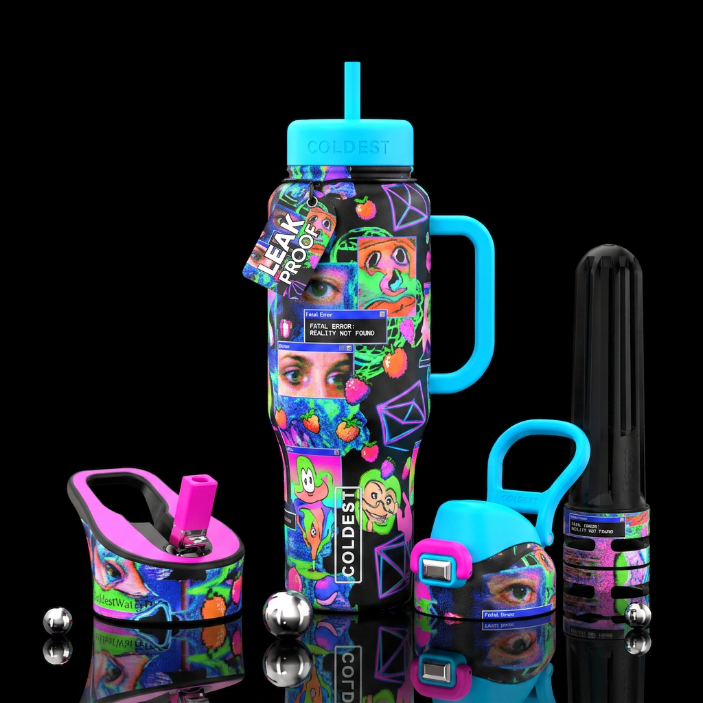 Weird core water bottle design
