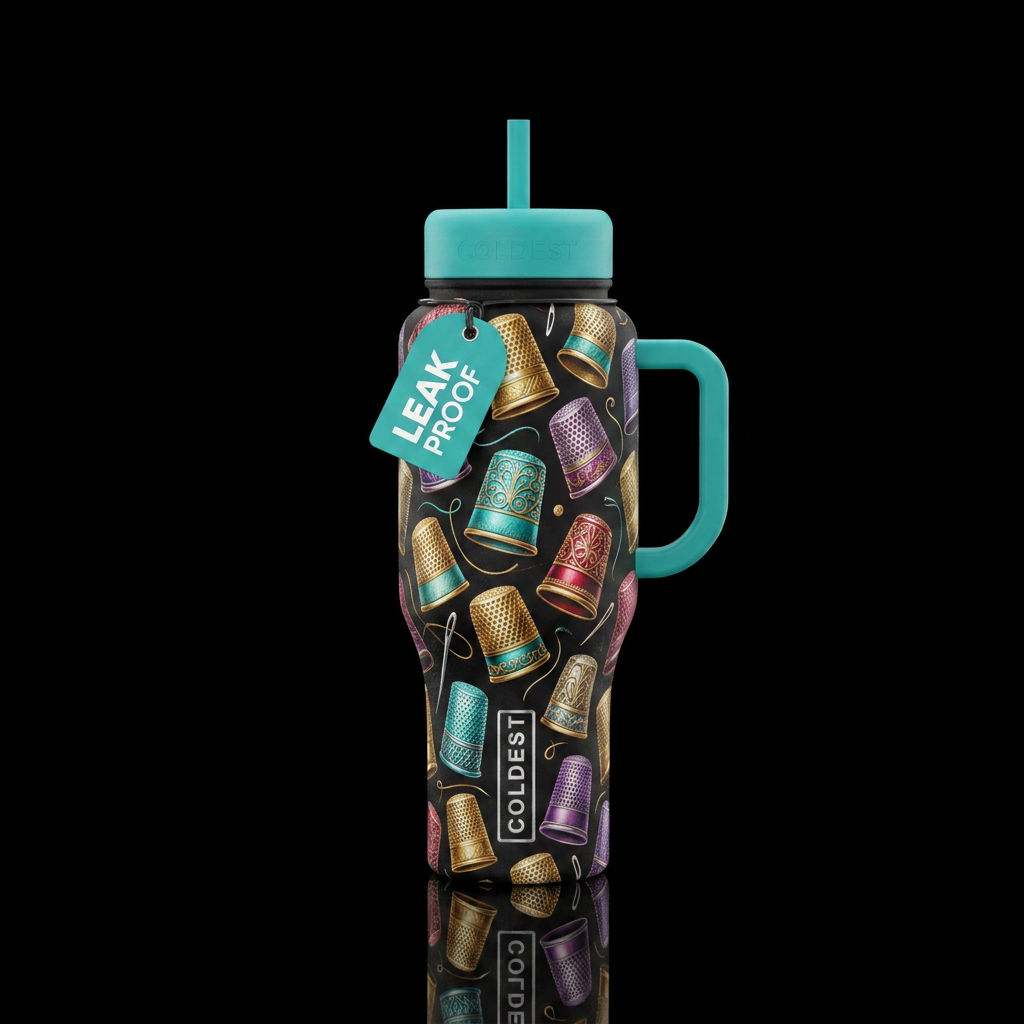 Thimbles water bottle design
