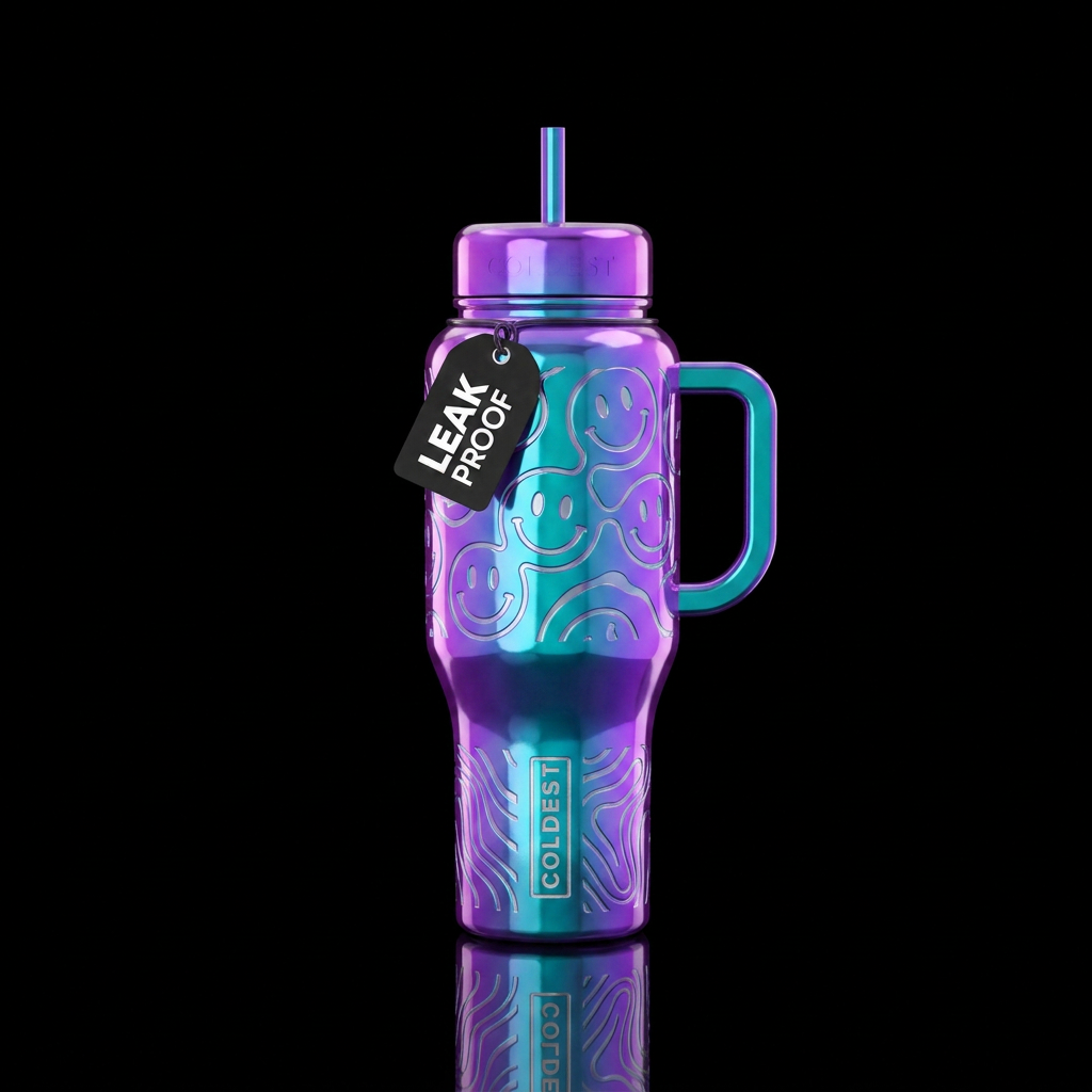 Gen z aesthetic water bottle design