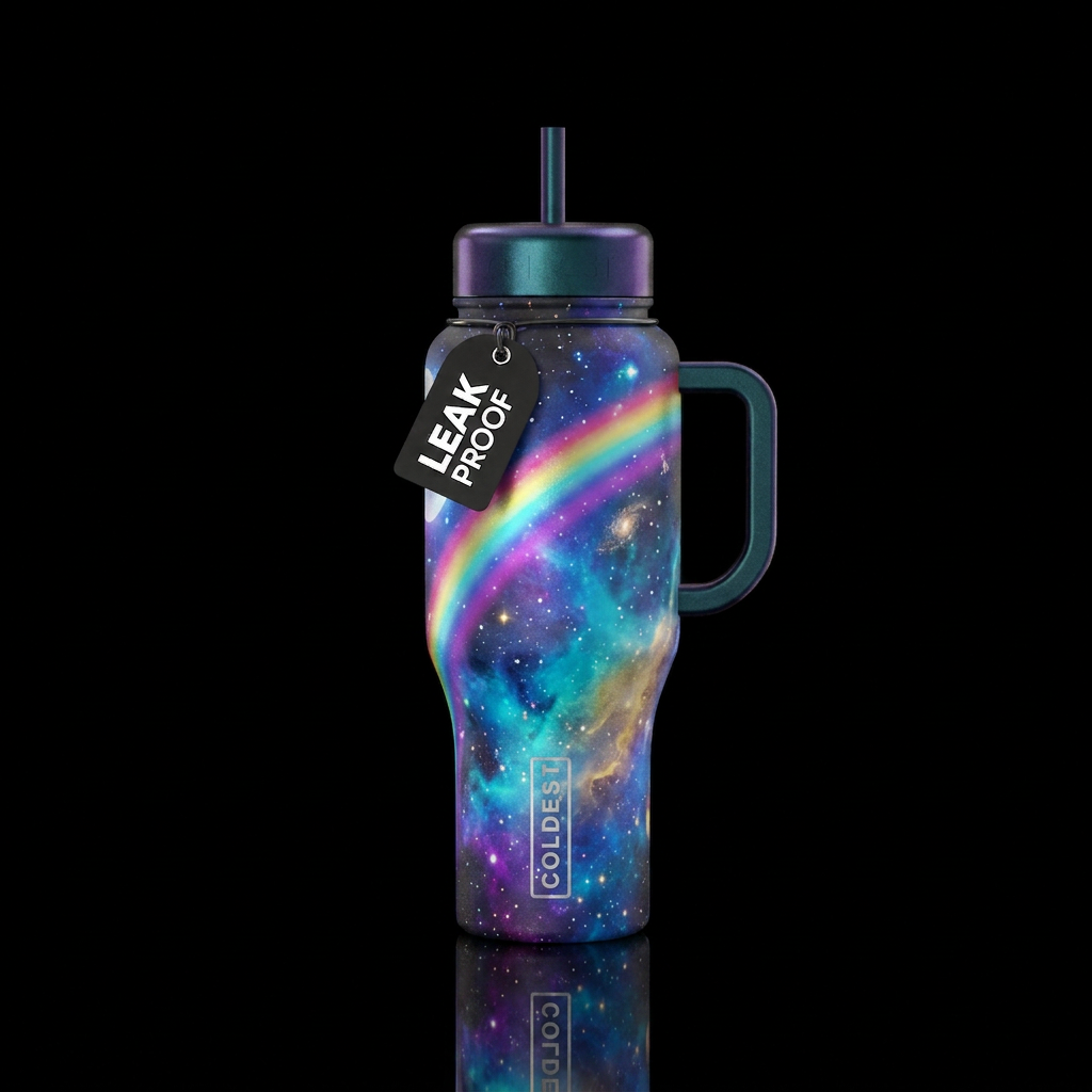 Moonbow water bottle design