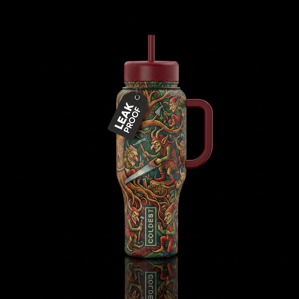 Callicantzaroi water bottle design