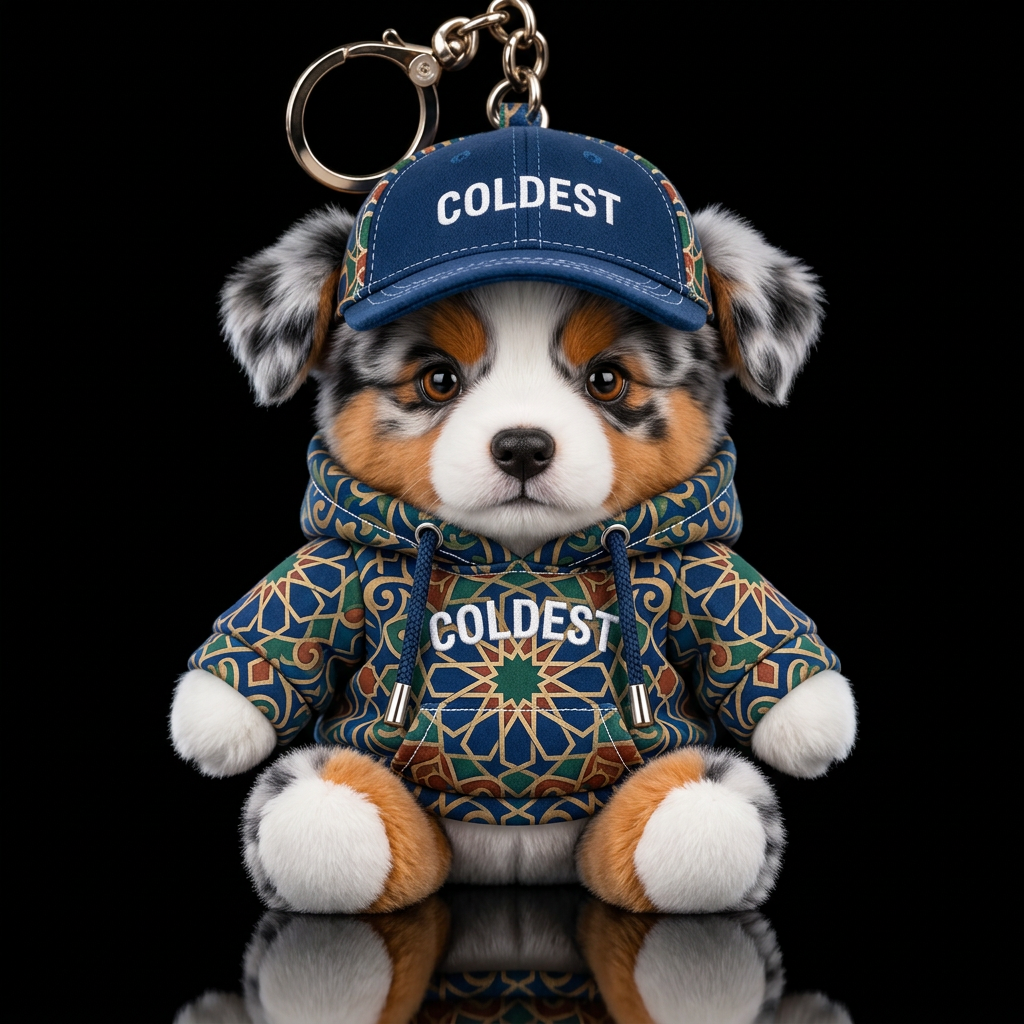 Australian Shepherd water bottle design