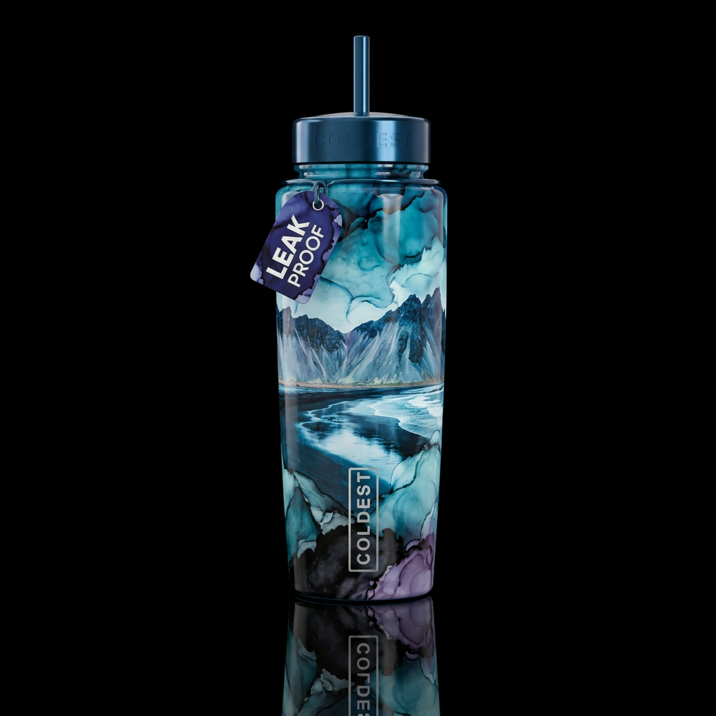 Stokksnes peninsula, Iceland alcohol inl water bottle design