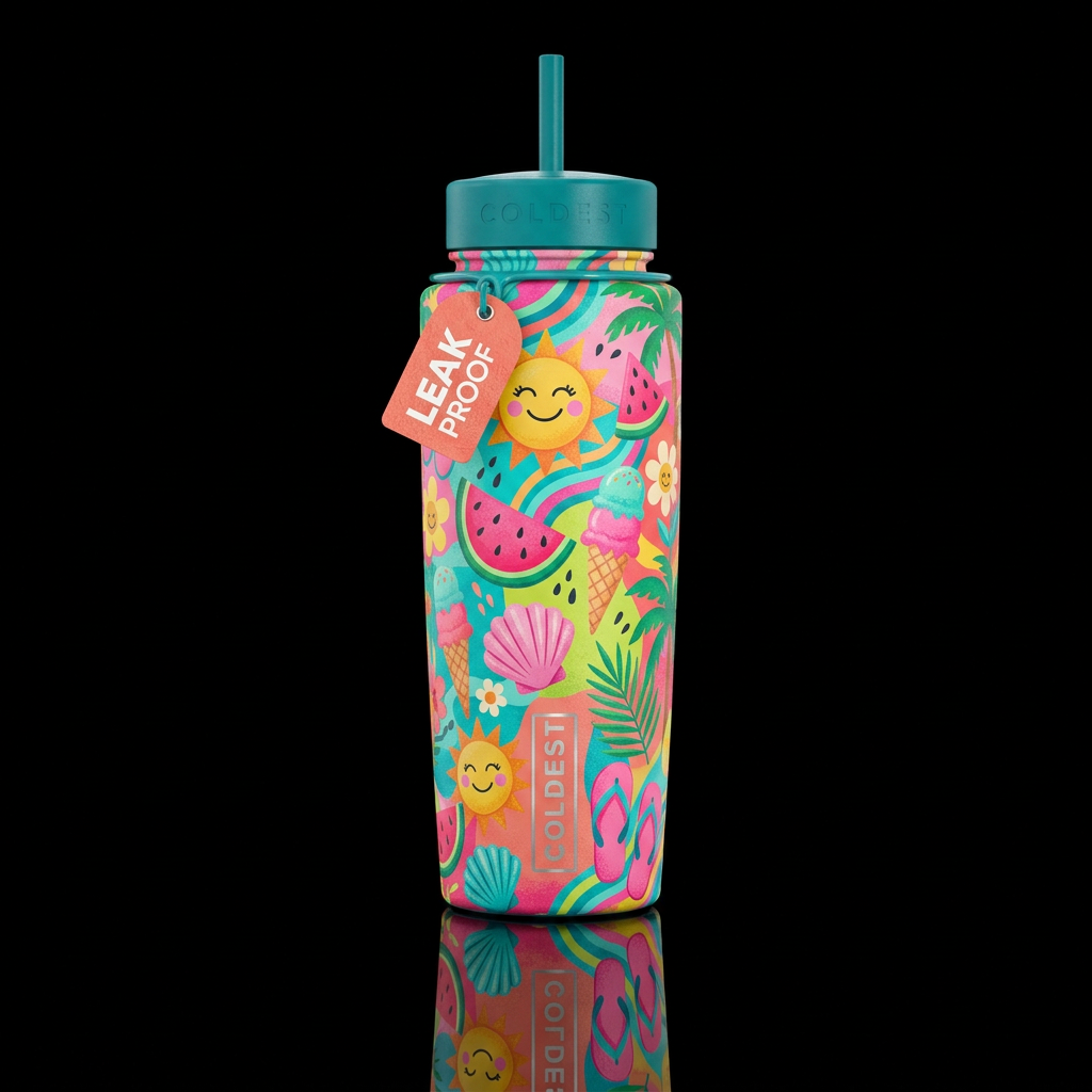 Tina ledbetter style summer water bottle design
