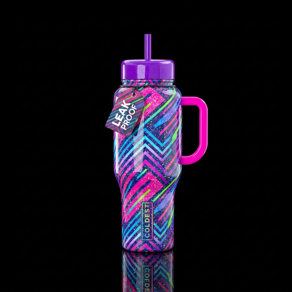 Totally Tubular water bottle design