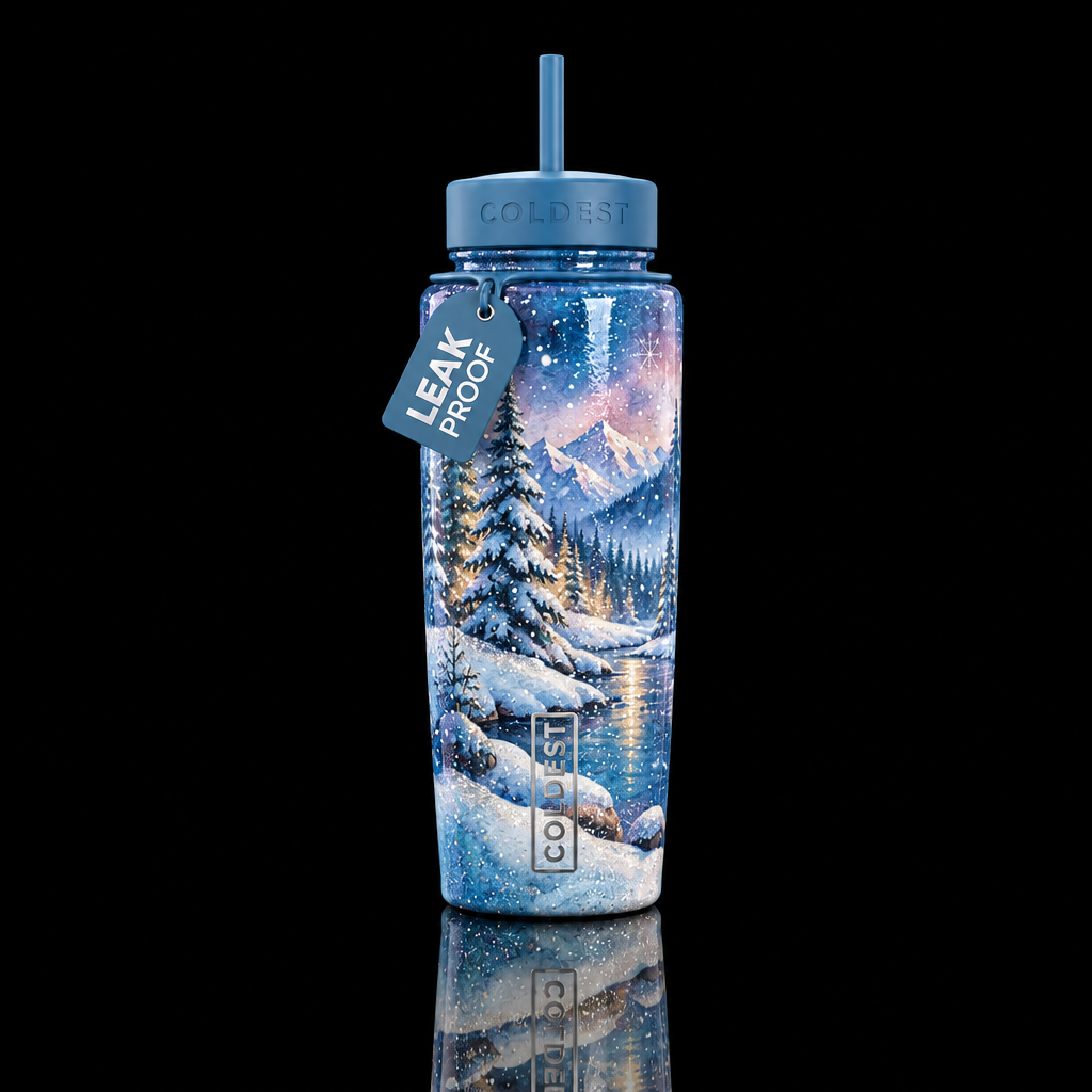 First Snowfall water bottle design