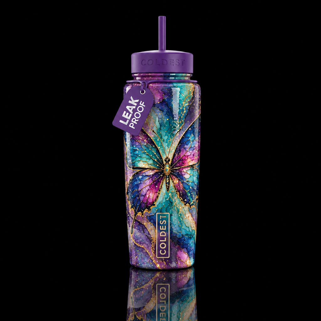 Mariposa water bottle design