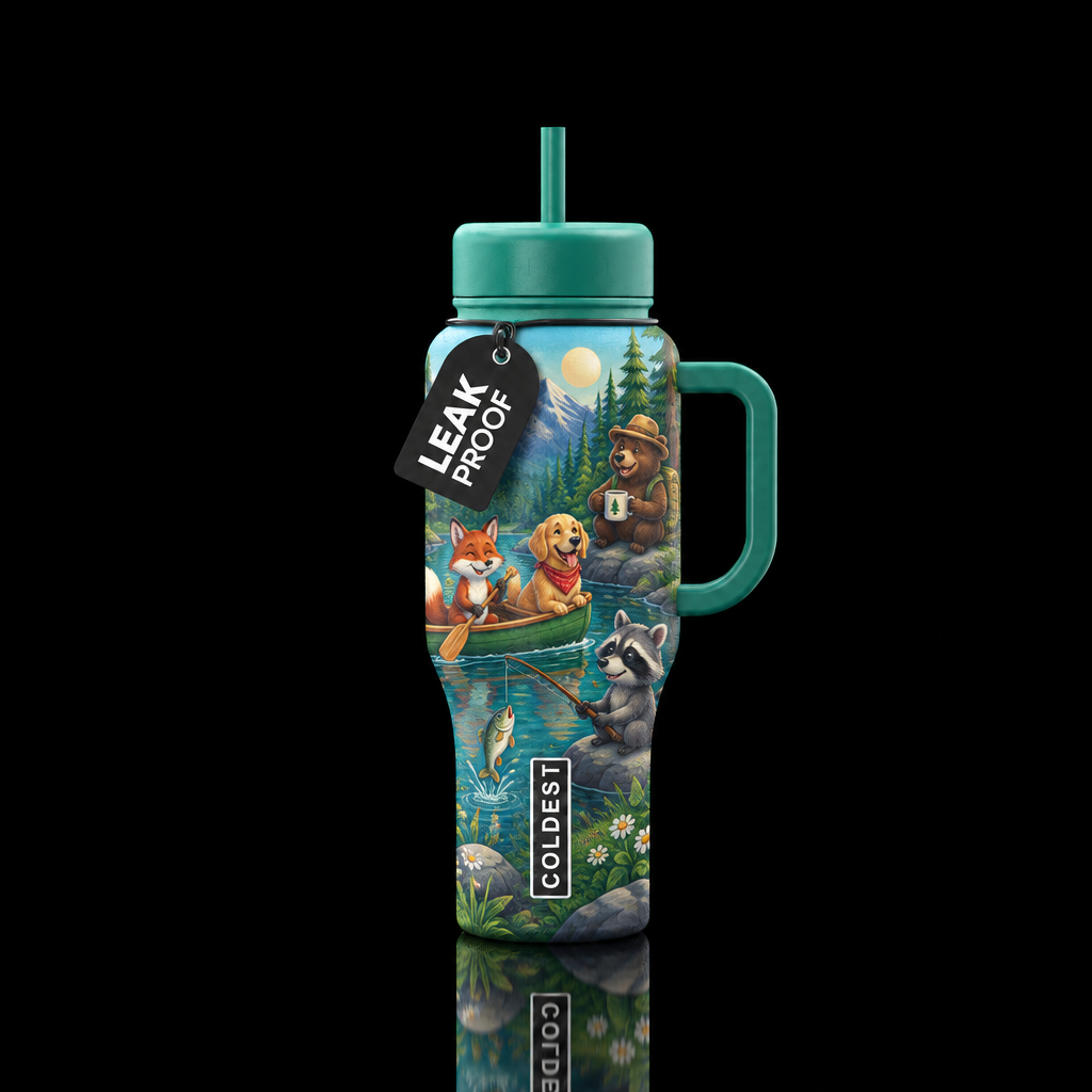 wild life water bottle design