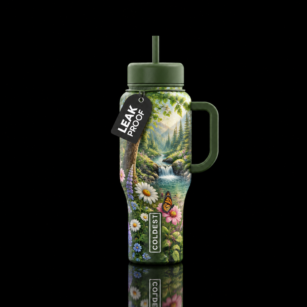 Spring day water bottle design