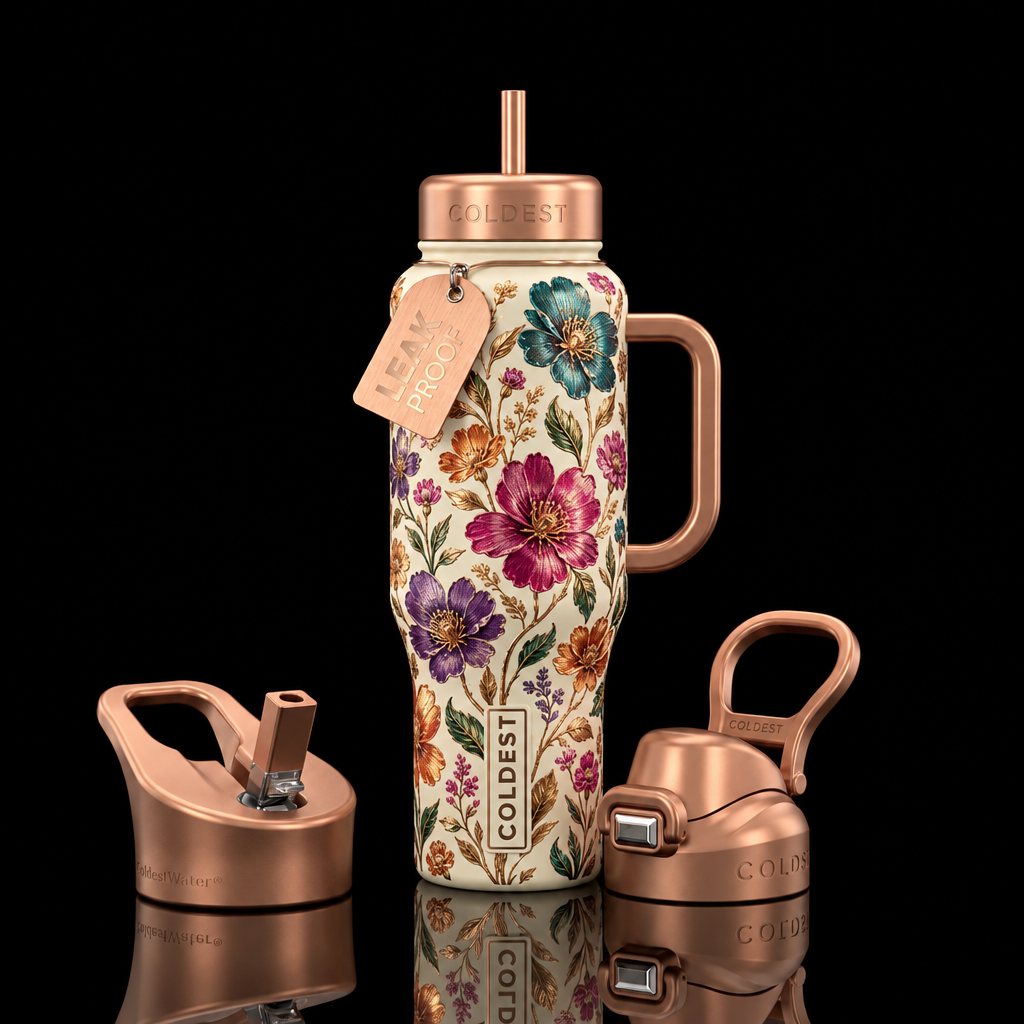Petal to the Metal water bottle design