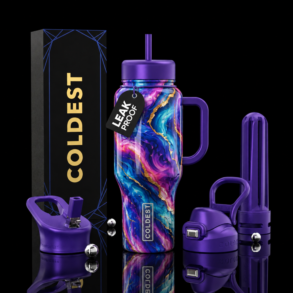 Sisu violet water bottle design