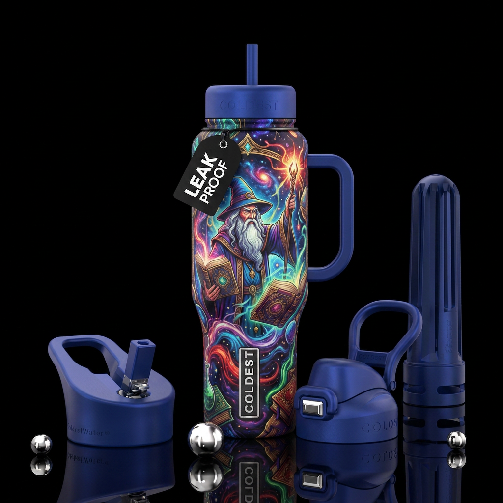 Wizard water bottle design
