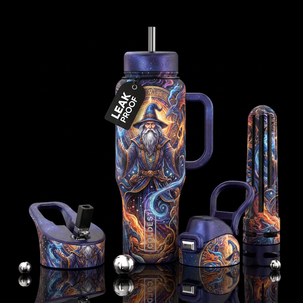 Wizard water bottle design
