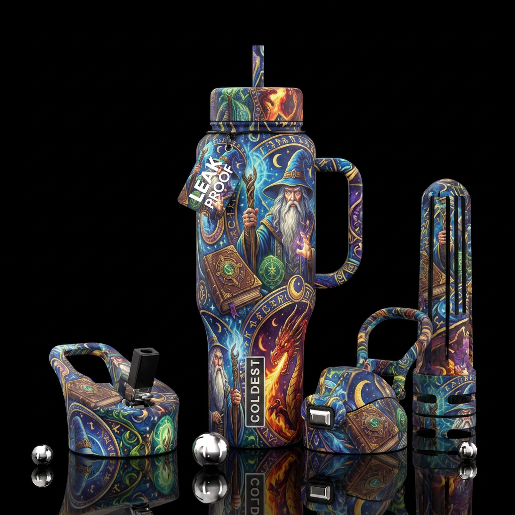 Wizard water bottle design