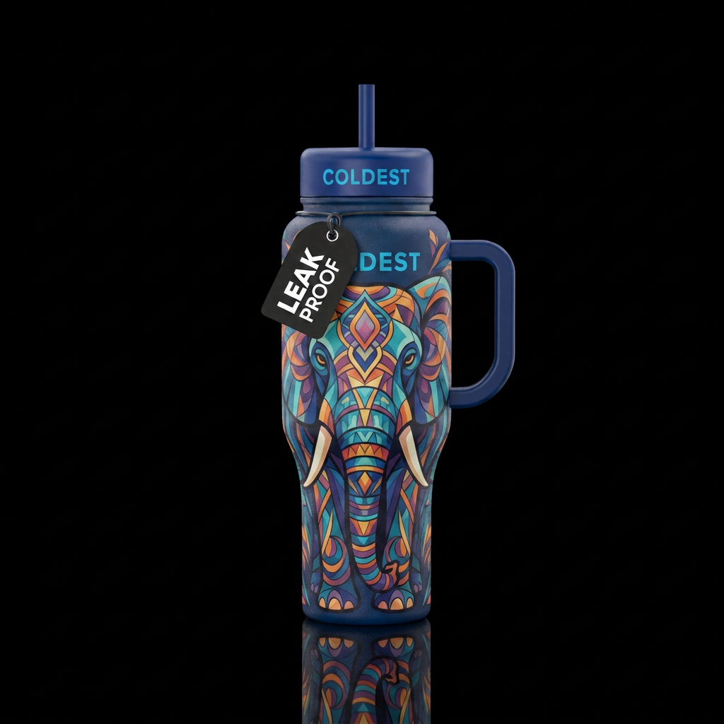 Elephant water bottle design
