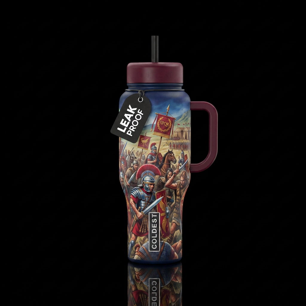 Roman empire battle water bottle design